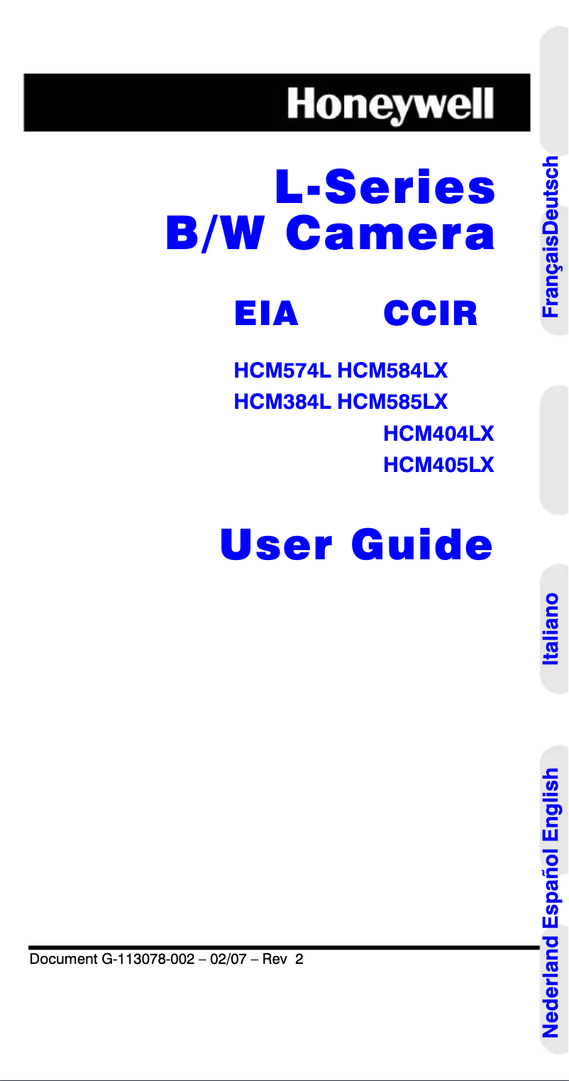 Image de la première page du manuel de l'appareil HCM384L