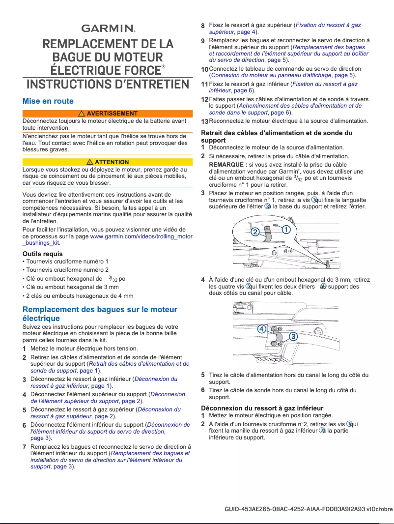 Page n°1 - Mode d'emploi Garmin Force Trolling Motor Freshwater 57