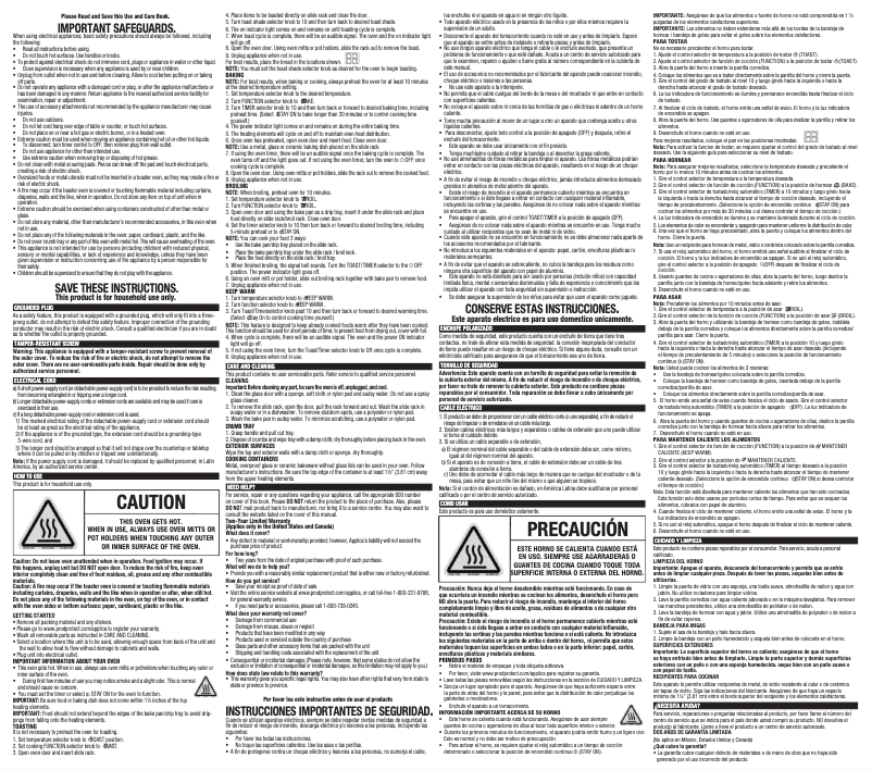 Página 1 del manual Manual de usuario Black & Decker TO1313SBD