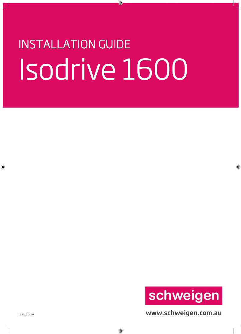 Page n°1 - Guide d'installation Schweigen WM-LIN9S