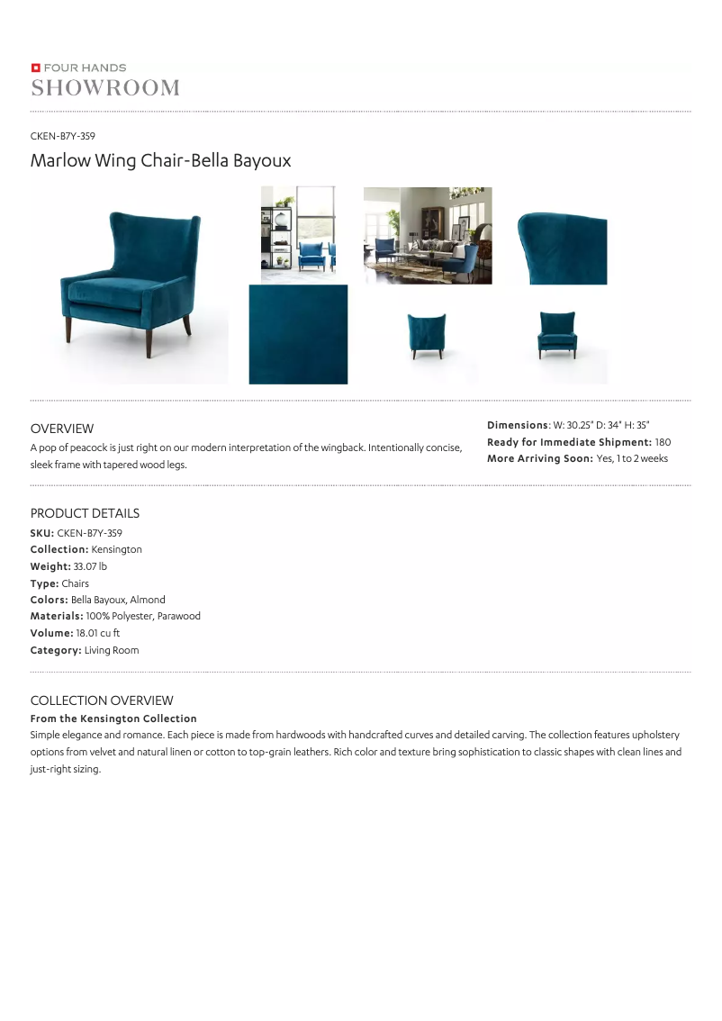 Page 1 de la notice Manuel utilisateur Four Hands CKEN-B7Y-359