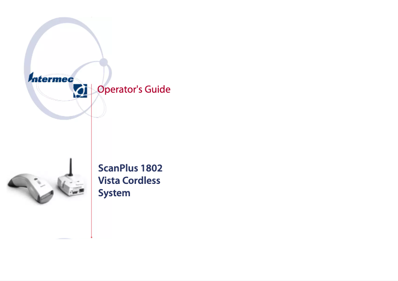 Image de la première page du manuel de l'appareil ScanPlus 1802