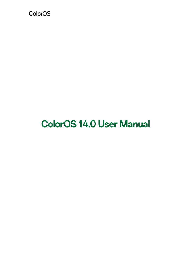 Page 1 de la notice Manuel utilisateur Oppo Reno 11