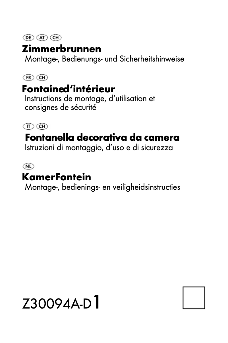 Image de la première page du manuel de l'appareil Z30094A