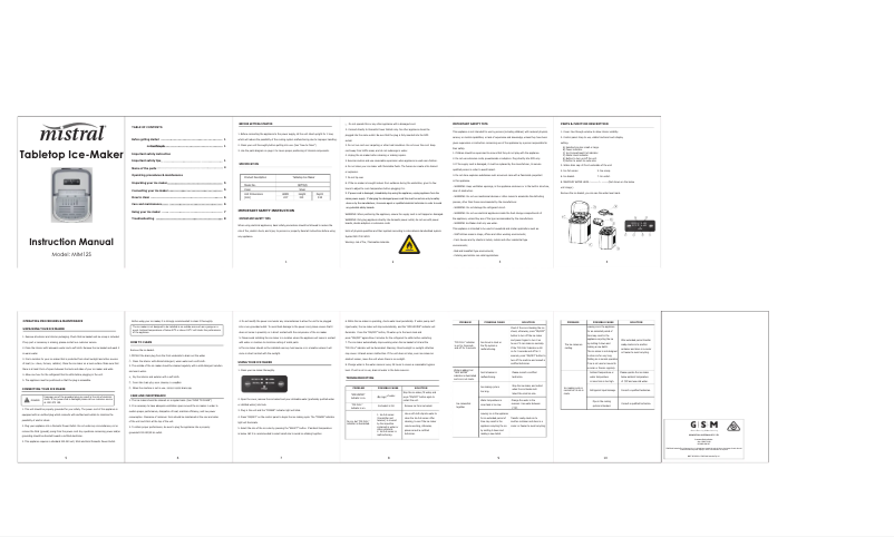 Imagen de la primera página del manual del dispositivo MIM12S