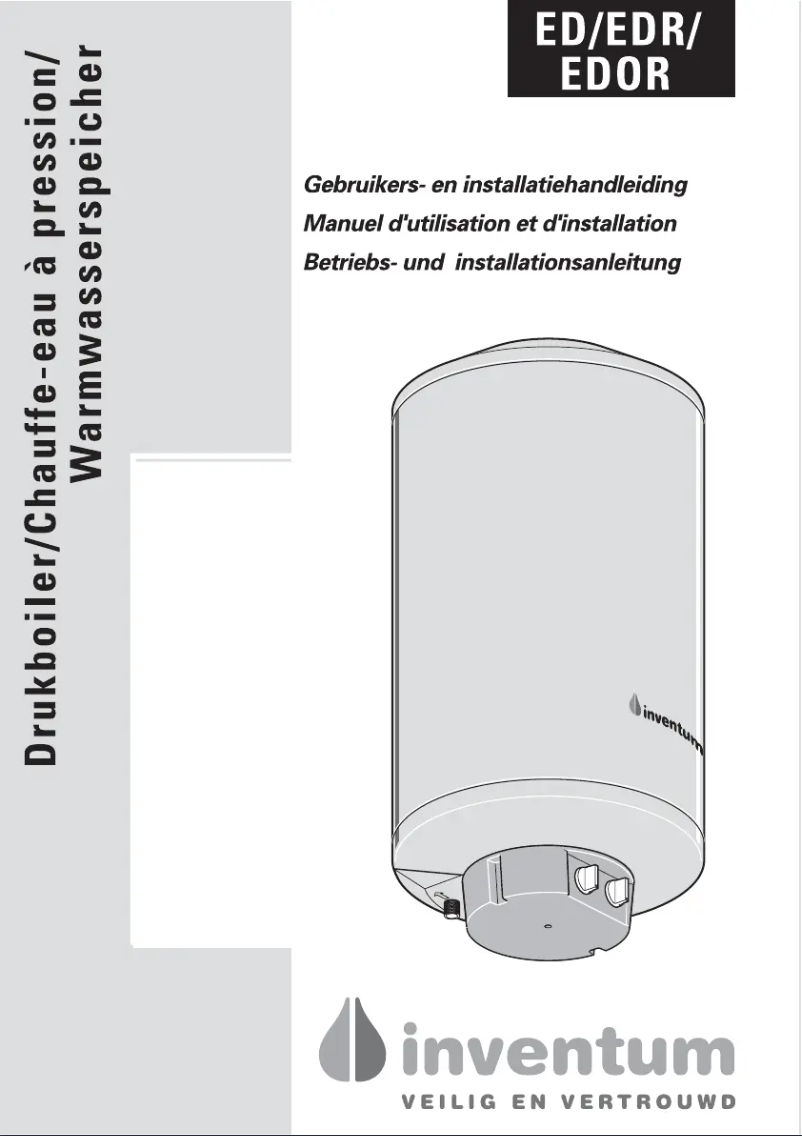 Page 1 de la notice Manuel utilisateur Inventum ED
