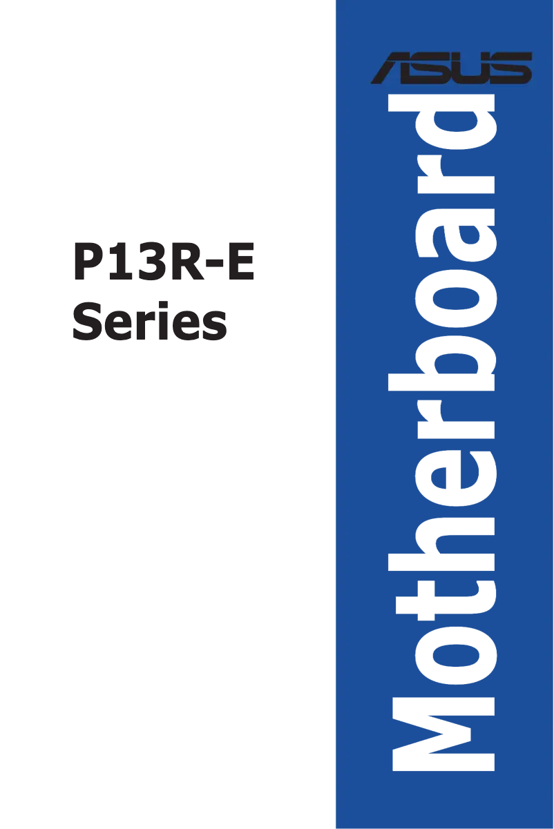 Image de la première page du manuel de l'appareil P13R-E