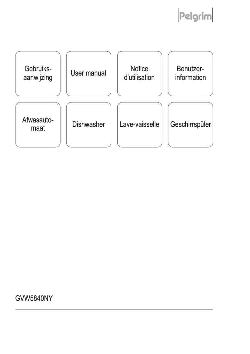Image de la première page du manuel de l'appareil GVW5840NY