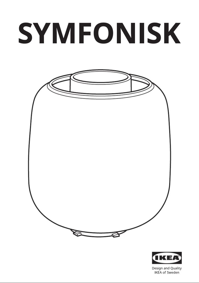 Página 1 del manual Manual de usuario Ikea SYMFONISK 904.947.47
