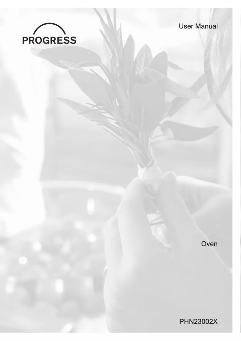 Page n°1 - Manuel utilisateur Progress PHN23002X