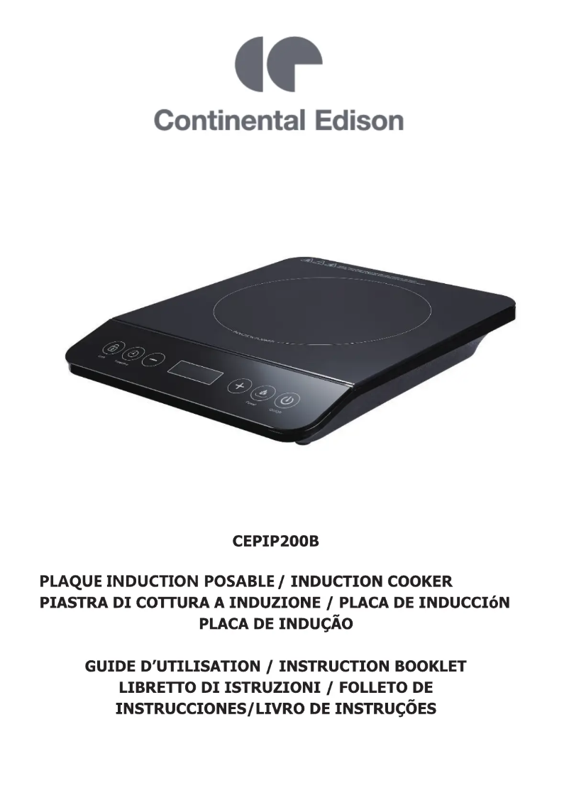 Page n°1 - Manuel utilisateur Continental Edison CEPIP200B