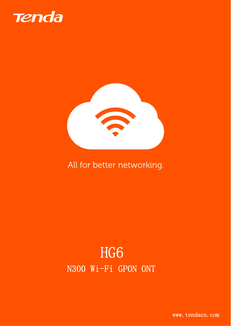 Page 1 de la notice Fiche technique Tenda HG6