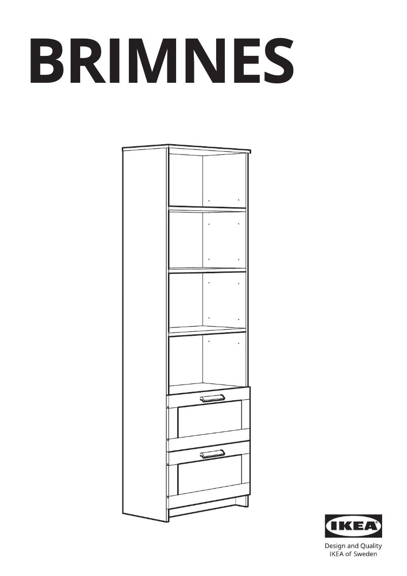 Página 1 del manual Manual de usuario Ikea BRIMNES 303.516.85