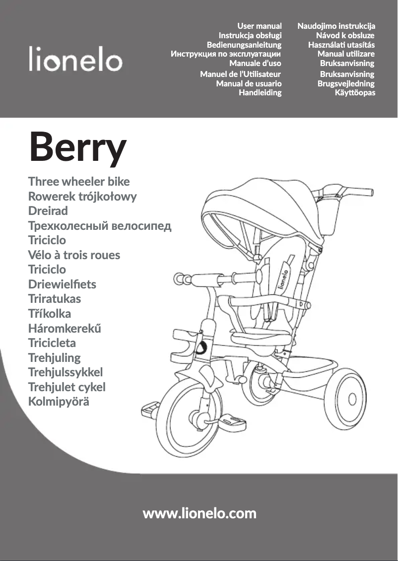 Página 1 del manual Manual de usuario Lionelo Berry