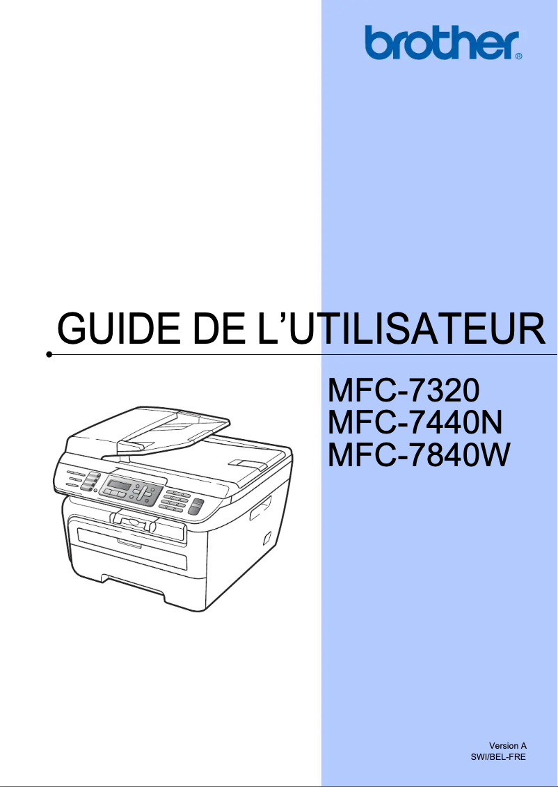 Page n°1 - Manuel utilisateur Brother MFC-7320