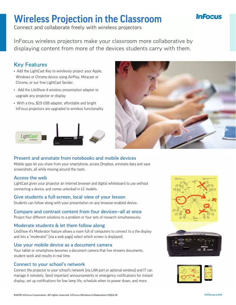 Page 1 de la notice Manuel utilisateur InFocus IN2128HDx
