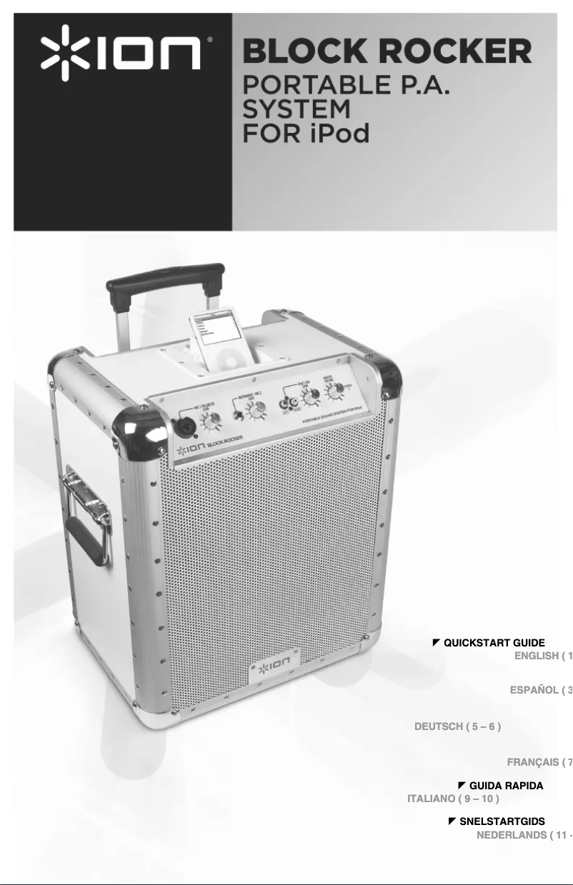 Page 1 de la notice Manuel utilisateur ION Block Rocker