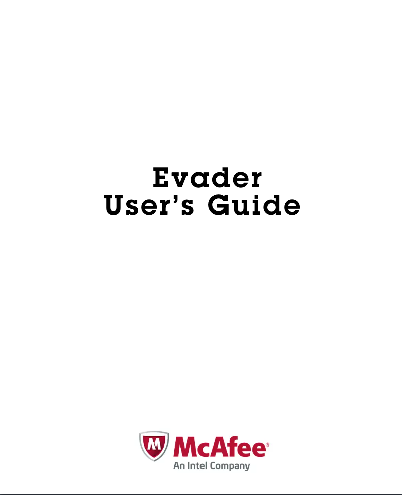 Image de la première page du manuel de l'appareil Evader