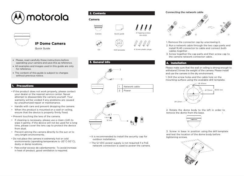 Page n°1 - Manuel utilisateur Motorola MTIDP042611