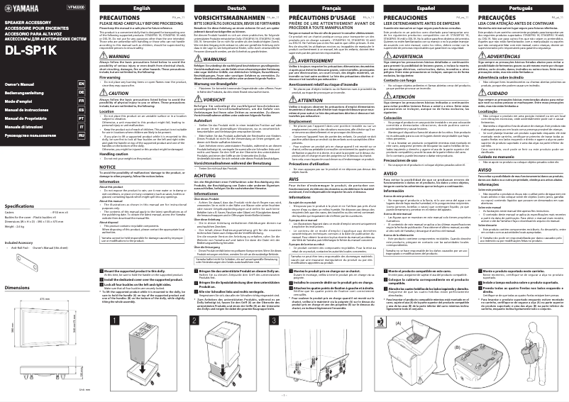 Image de la première page du manuel de l'appareil Stagepas 1k