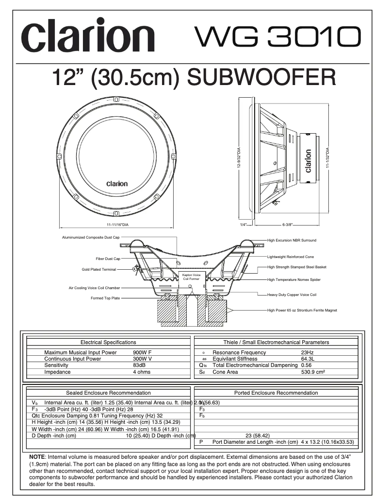 Image de la première page du manuel de l'appareil WG3010
