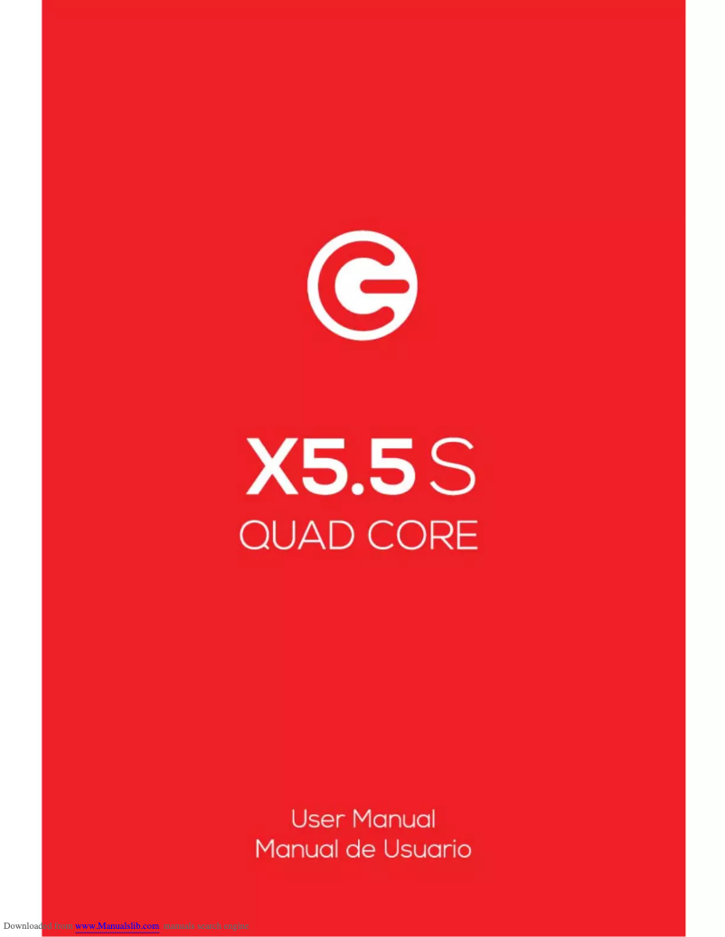 Image de la première page du manuel de l'appareil X5.5S