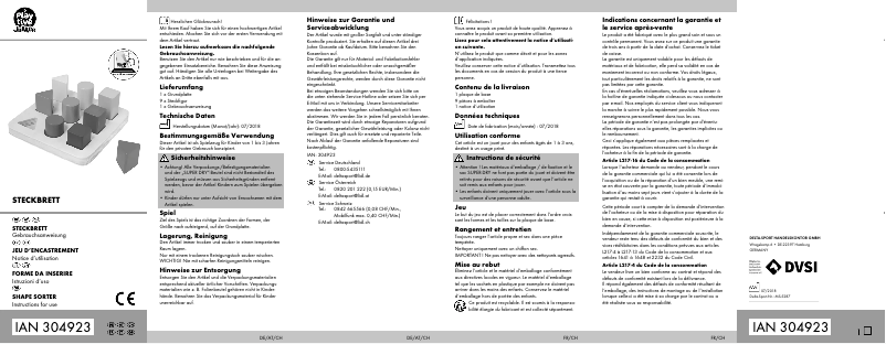 Imagen de la primera página del manual del dispositivo IAN 304923