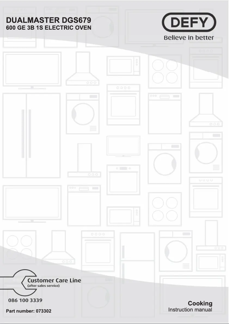 Page 1 de la notice Manuel utilisateur Defy DGS679