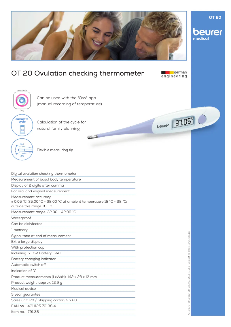 Image de la première page du manuel de l'appareil OT 20