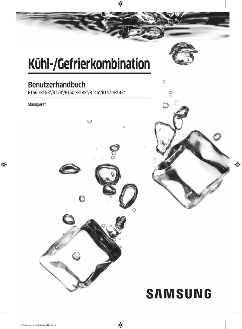 Page n°1 - Manuel utilisateur Samsung RT46K6600S9