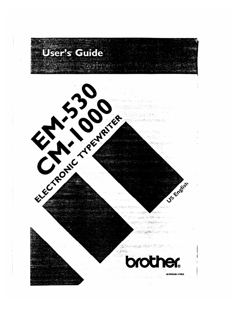 Page n°1 - Manuel utilisateur Brother EM-530