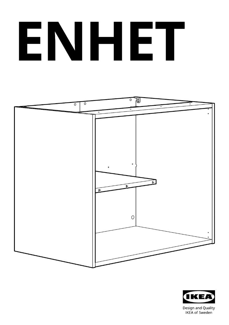 Página 1 del manual Manual de usuario Ikea ENHET 005.193.18