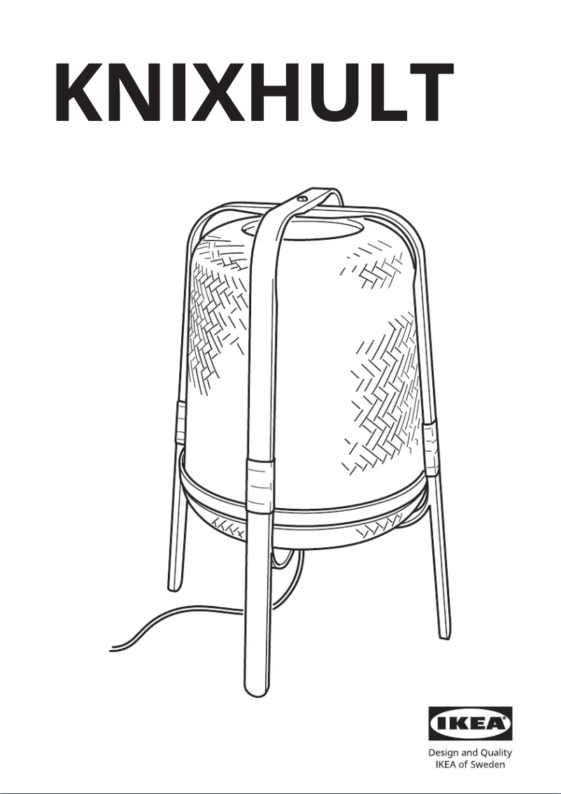 Page 1 de la notice Manuel utilisateur Ikea KNIXHULT 803.585.28