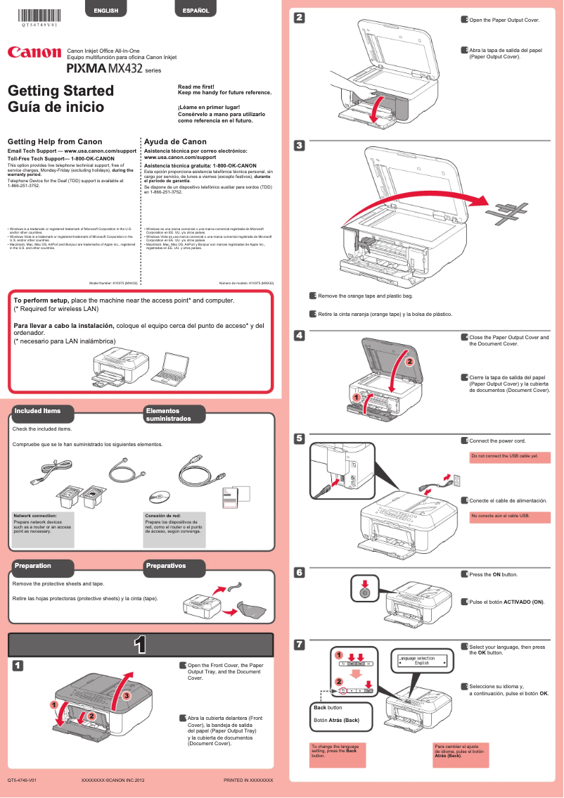 Page n°1 - Manuel utilisateur Canon Pixma MX432