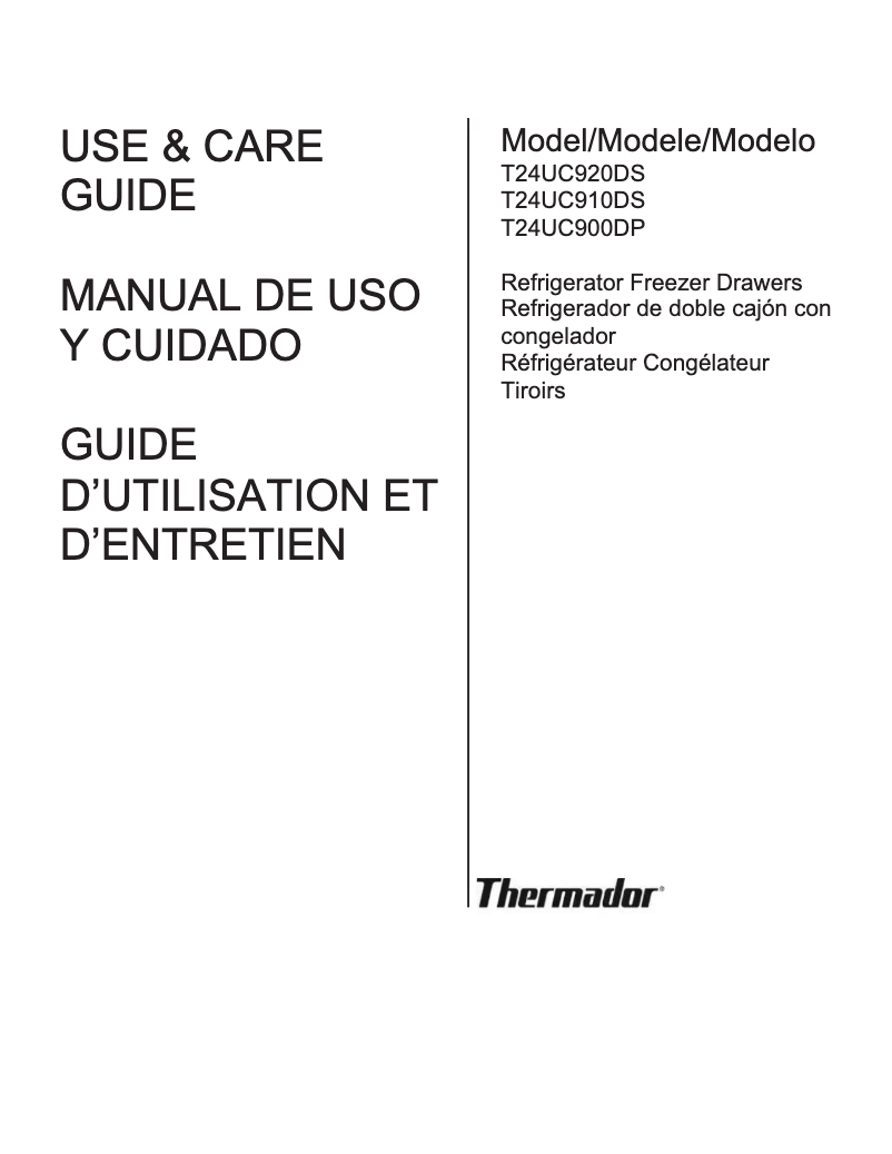 Image de la première page du manuel de l'appareil T24UC900DP