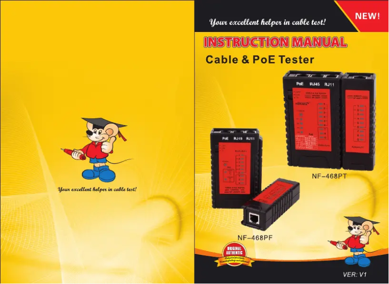 Image de la première page du manuel de l'appareil NF-468PT