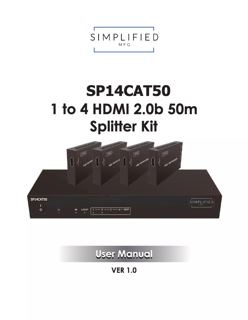 Image de la première page du manuel de l'appareil SP14CAT50