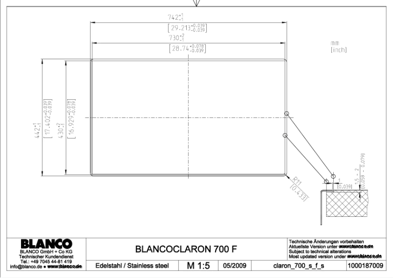 Page 1 de la notice Manuel utilisateur BLANCO CLARON 700-IF/N