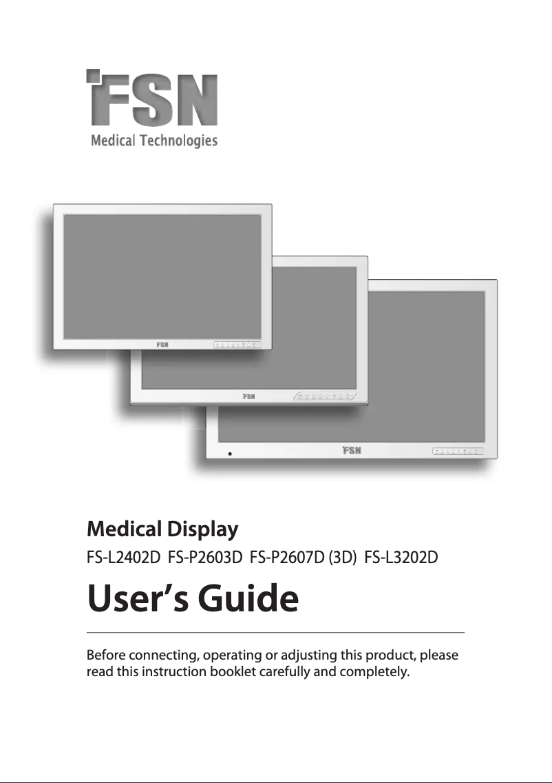 Image de la première page du manuel de l'appareil FS-P2603D