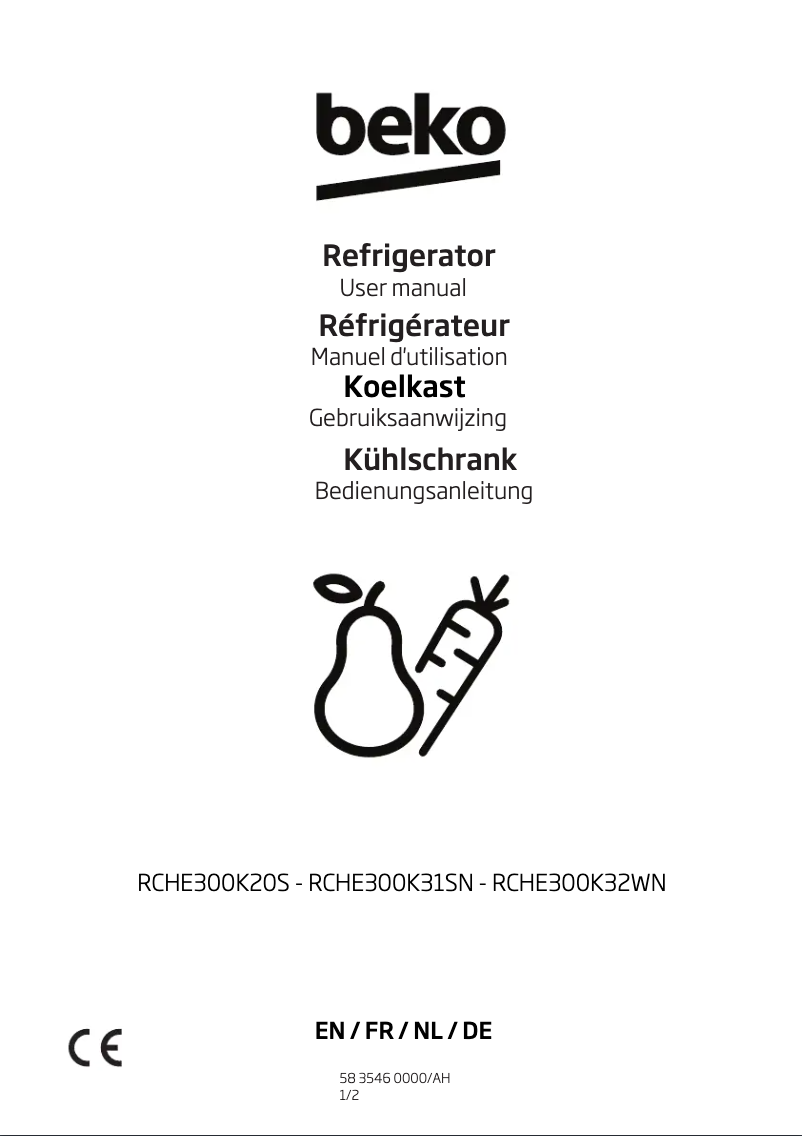 Image de la première page du manuel de l'appareil RCHE300K31SN