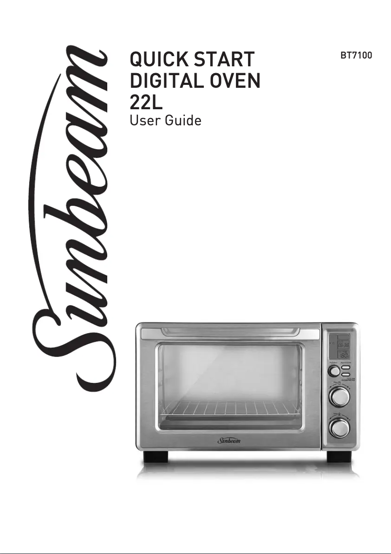 Page 1 de la notice Manuel utilisateur Sunbeam Quick Start BT7100