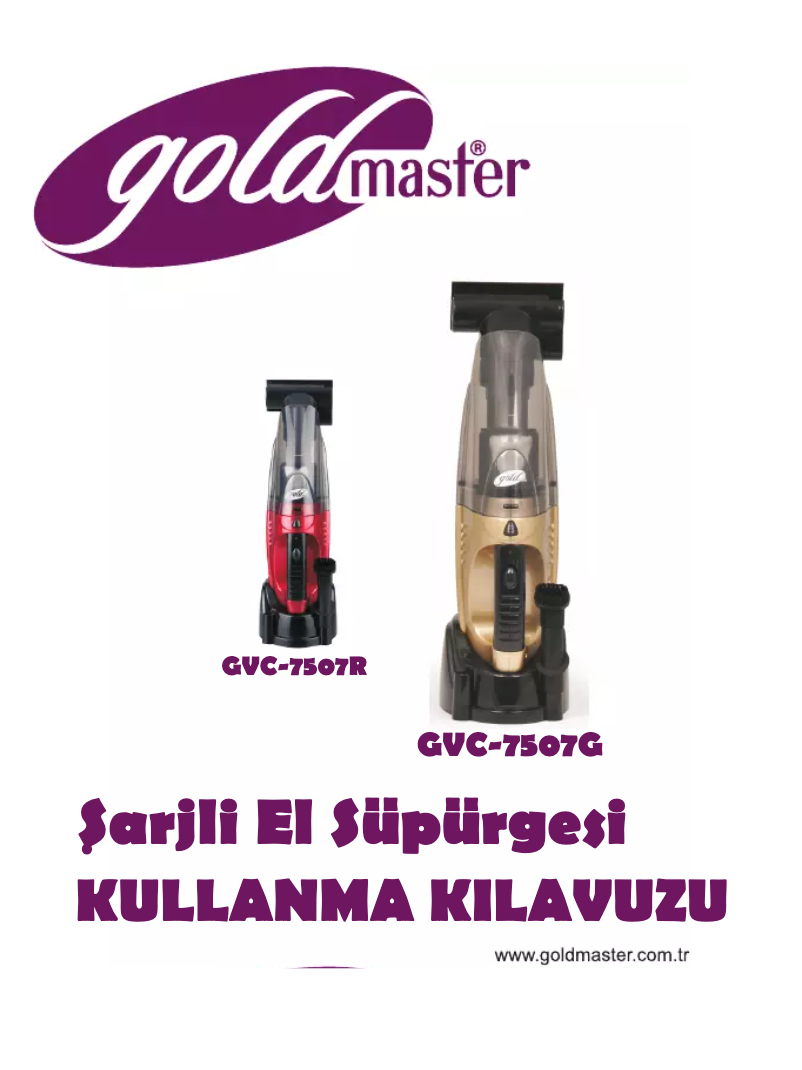 Page 1 de la notice Manuel utilisateur GoldMaster GVC-7507G Boby