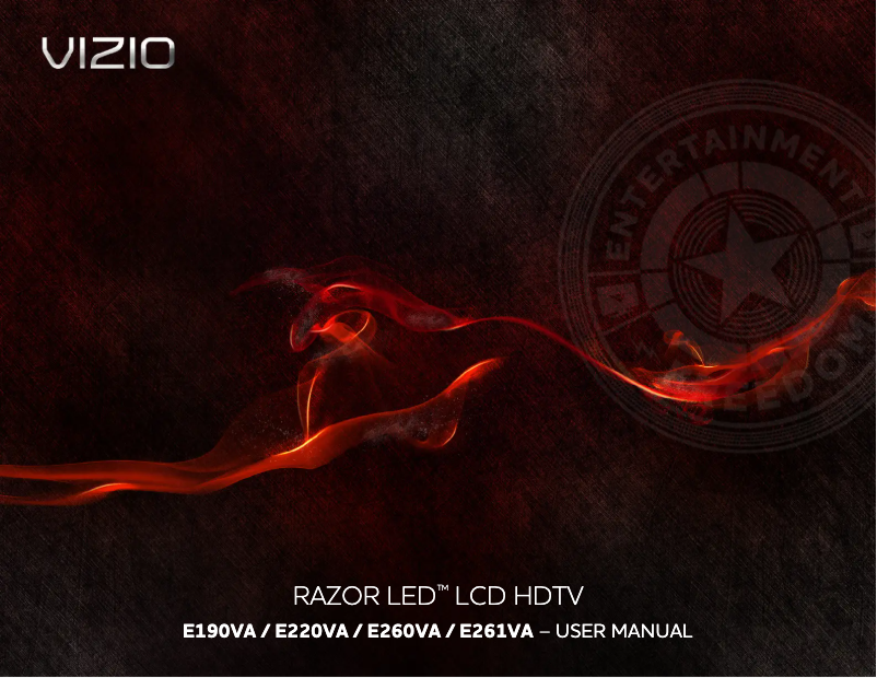 Página 1 del manual Manual de usuario VIZIO E190VA