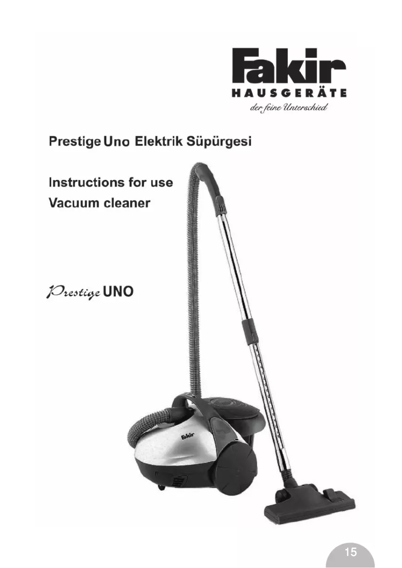 Página 1 del manual Manual de usuario Fakir Prestige Uno