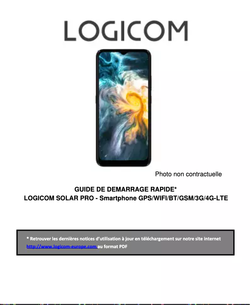 Page 1 de la notice Manuel utilisateur Logicom Solar Pro