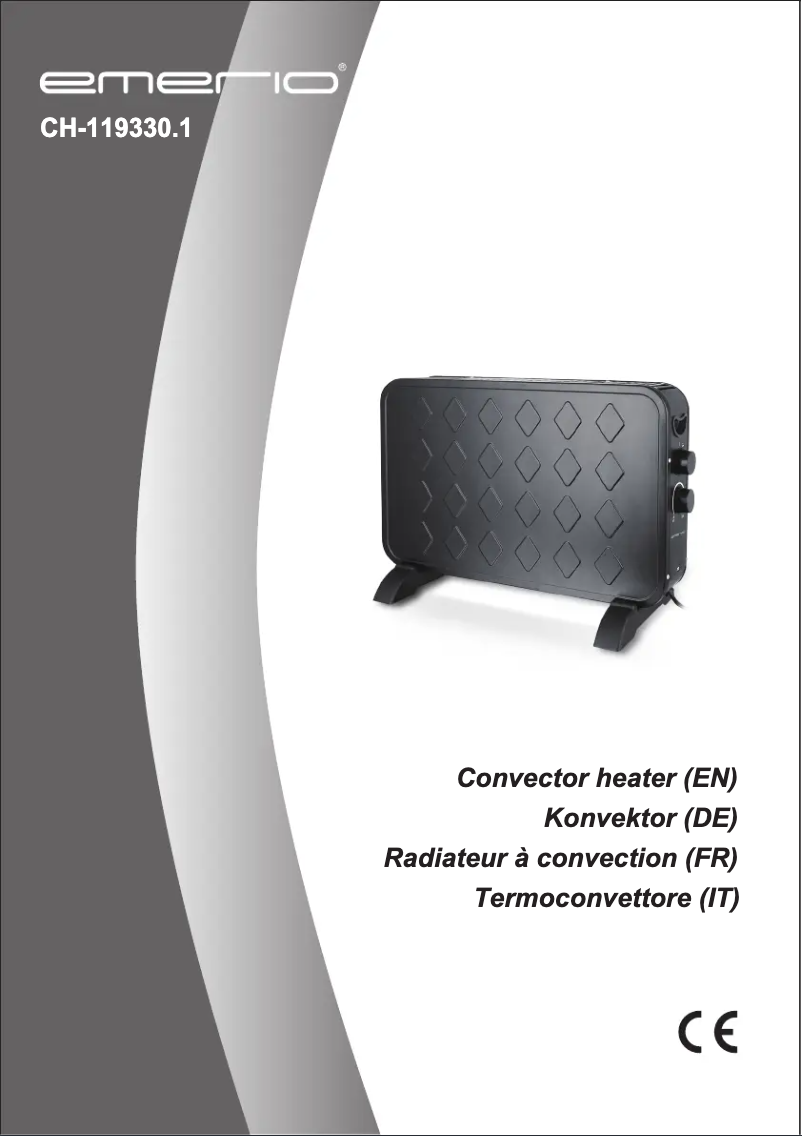 Image de la première page du manuel de l'appareil CH-119330.1