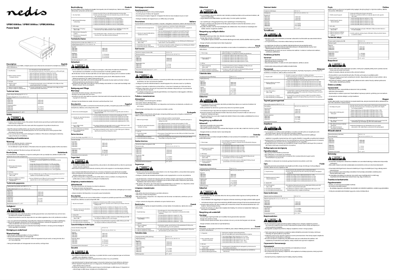 Image de la première page du manuel de l'appareil UPBK15000BK