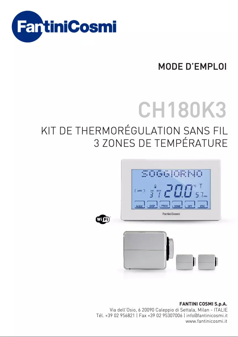 Image de la première page du manuel de l'appareil CH180K3