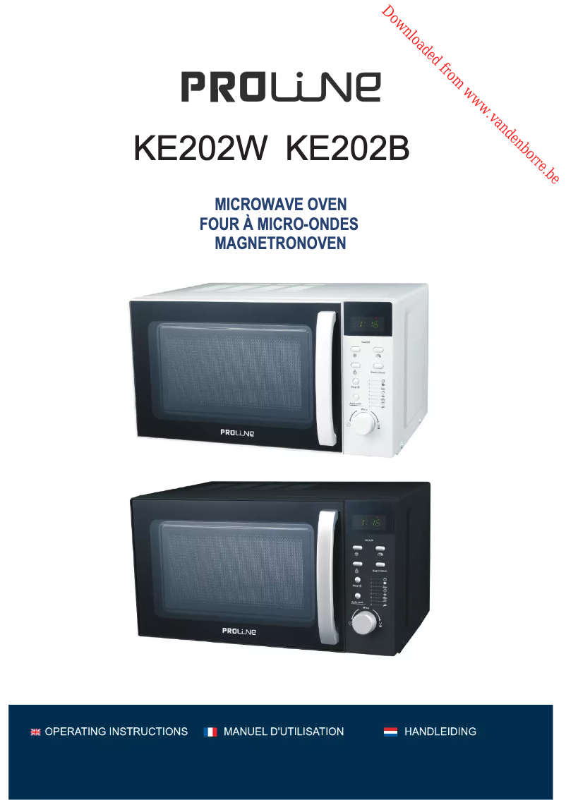 Page n°1 - Manuel utilisateur Proline KE202W