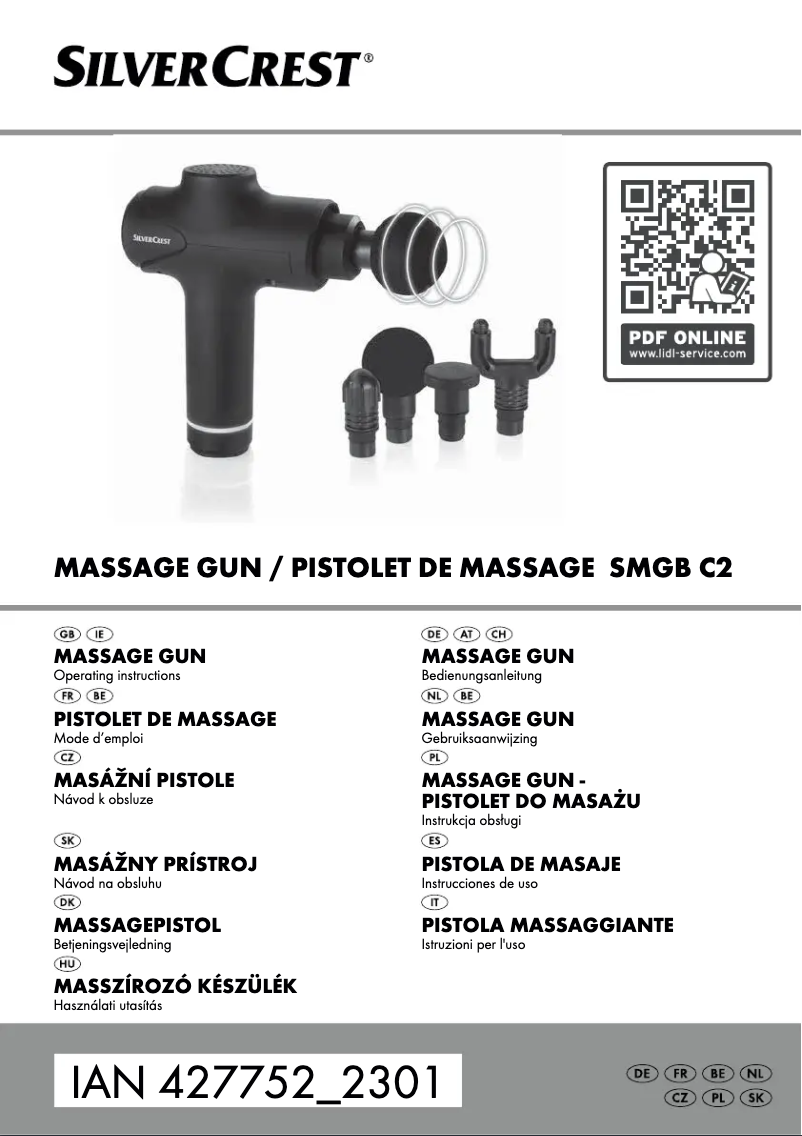 Page 1 de la notice Manuel utilisateur SilverCrest SMGB C2